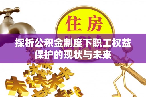 古蔺探析公积金制度下职工权益保护的现状与未来
