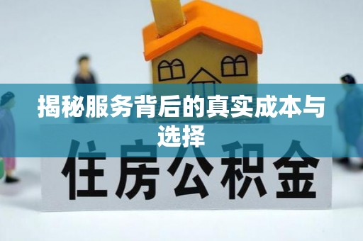古蔺揭秘服务背后的真实成本与选择