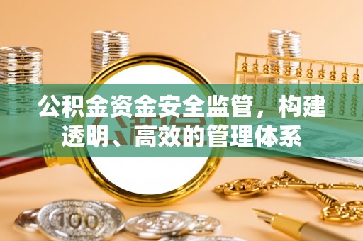 古蔺公积金资金安全监管，构建透明、高效的管理体系
