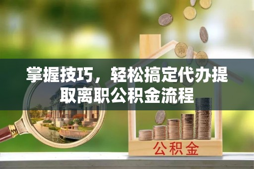 古蔺掌握技巧，轻松搞定代办提取离职公积金流程