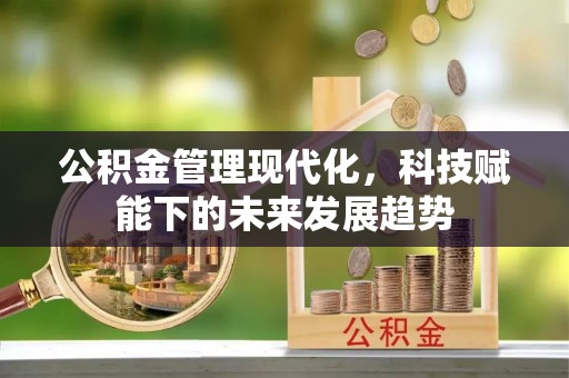 古蔺公积金管理现代化，科技赋能下的未来发展趋势