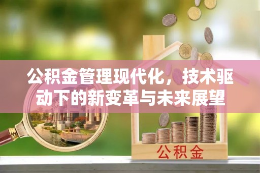 古蔺公积金管理现代化，技术驱动下的新变革与未来展望