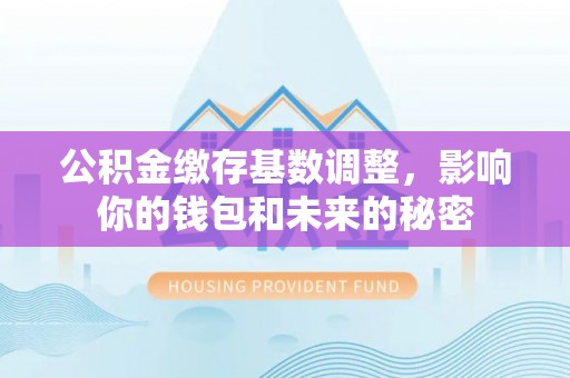 古蔺公积金缴存基数调整，影响你的钱包和未来的秘密