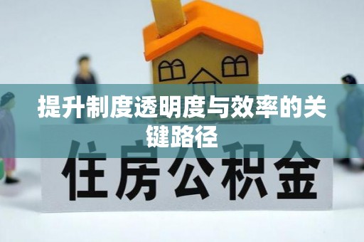 古蔺提升制度透明度与效率的关键路径